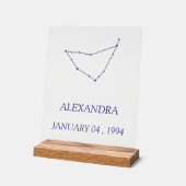 Minimalist Capricorn Constellation Acrylic Sign -  アクリルサイン (傾斜)