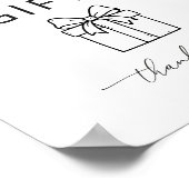 Minimalist Cards and Gifts Poster Sign ポスター (角)