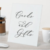 Minimalist Cards and Gifts Wedding Sign | Elegant 台座サイン (インサイチュ)