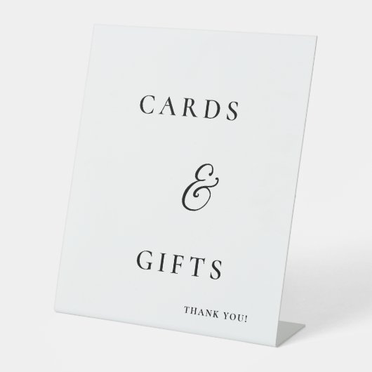 Minimalist Cards & Gifts ウェディングサイン|机上用 台座サイン (正面)
