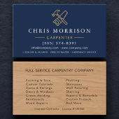 Minimalist Carpenter Carpentry Wood 名刺