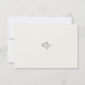 Minimalist Casual Script Photo Wedding セーブザデート (裏面)