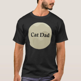 Minimalist Cat Dad Silhouette Moon Graphic T-Shirt Tシャツ