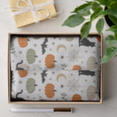 Minimalist Cat Pumpkin Halloween 薄葉紙 (ギフト)