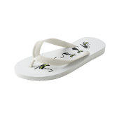 Minimalist Cats Boys' Flip Flops - Cute Kitten Art キッズビーチサンダル (アングル)