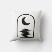 Minimalist Celestial Moon and Water クッション (裏面)