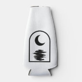 Minimalist Celestial Moon and Water ボトルクーラー (正面)