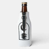 Minimalist Celestial Moon and Water ボトルクーラー (ボトル裏面)