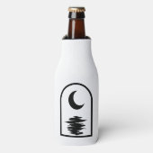 Minimalist Celestial Moon and Water ボトルクーラー (ボトル正面)