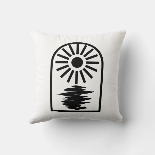 Minimalist Celestial Sun and water クッション (裏面)