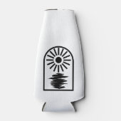 Minimalist Celestial Sun and water ボトルクーラー (正面)