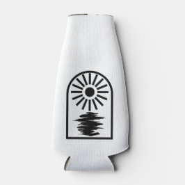 Minimalist Celestial Sun and water ボトルクーラー