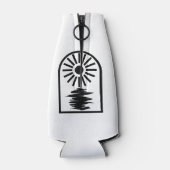 Minimalist Celestial Sun and water ボトルクーラー (裏面)