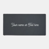 Minimalist Charcoal Grey Grainy Texture デスクマット (正面)