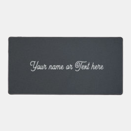 Minimalist Charcoal Grey Grainy Texture デスクマット