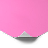Minimalist Cheetah on Pink ポスター (角)