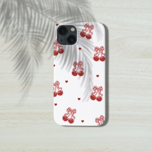 Minimalist Cherry Bow Phone Case iPhone/iPad case Case-Mate iPhoneケース