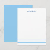 Minimalist Chic Modern Typography Professional ノートカード (正面/裏面)