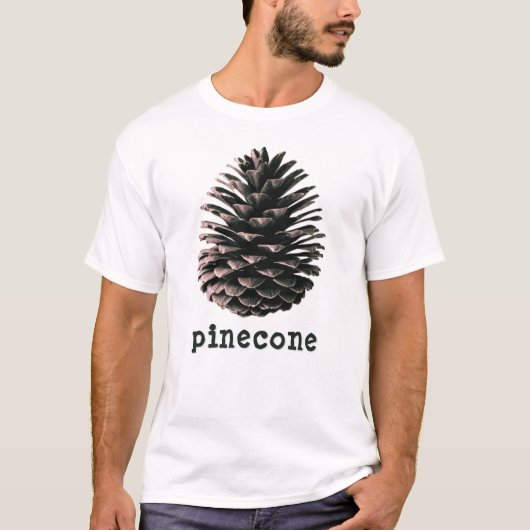 Minimalist Chic Rustic Pinecone Christmas Tシャツ (正面)