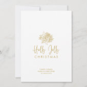 Minimalist Christmas Bouquet Script Calligraphy シーズンカード (正面)