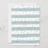 Minimalist Christmas Bow Snowflake Baby Sprinkle 招待状 (裏面)