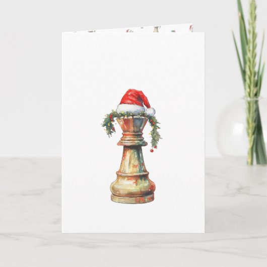 Minimalist Christmas Chess Card – Water King シーズンカード (正面)