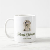 Minimalist Christmas Coffee Mug Custom Name コーヒーマグカップ (左)