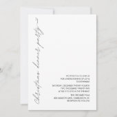 Minimalist Christmas Dinner Party 招待状 (正面)