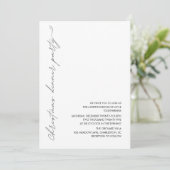 Minimalist Christmas Dinner Party 招待状 (スタンド正面)