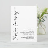 Minimalist Christmas Dinner Party  招待状 (スタンド正面)