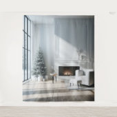 Minimalist Christmas Glow BackDrop タペストリー (正面)