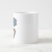 Minimalist Christmas Icons ジャンボコーヒーマグカップ (正面)