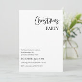 Minimalist Christmas Party Modern  招待状 (スタンド正面)