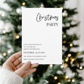 Minimalist Christmas Party Modern  招待状