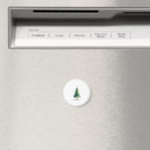 Minimalist Christmas Pine Tree Magnet – Holiday De マグネット (インサイチュ (食洗機))