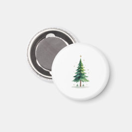 Minimalist Christmas Pine Tree Magnet – Holiday De マグネット