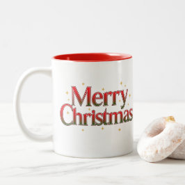 Minimalist Christmas Pine Tree Mug – Holiday Coffe ツートーンマグカップ