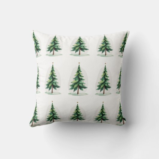 Minimalist Christmas Pine Tree Wrapping Paper – Ho クッション (裏面)