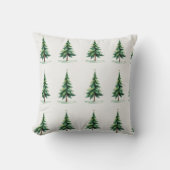 Minimalist Christmas Pine Tree Wrapping Paper – Ho クッション (正面)