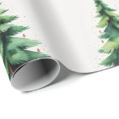 Minimalist Christmas Pine Tree Wrapping Paper – Ho ラッピングペーパー (ロールコーナー)