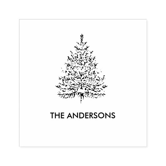 Minimalist Christmas Tree ラバースタンプ (インプリント)