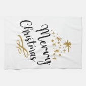 Minimalist Christmas Tree - Festive and Simple キッチンタオル (横)