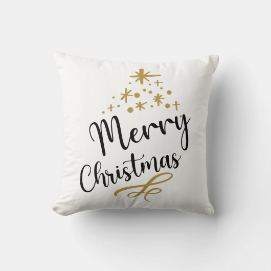 Minimalist Christmas Tree - Festive and Simple クッション (正面)