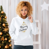 Minimalist Christmas Tree - Festive and Simple パーカ