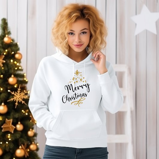 Minimalist Christmas Tree - Festive and Simple パーカ