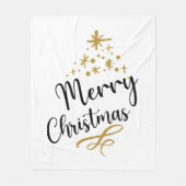 Minimalist Christmas Tree - Festive and Simple フリースブランケット (正面)