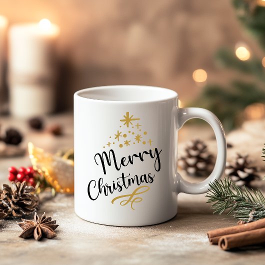 Minimalist Christmas Tree - Festive and Simple マグカップ