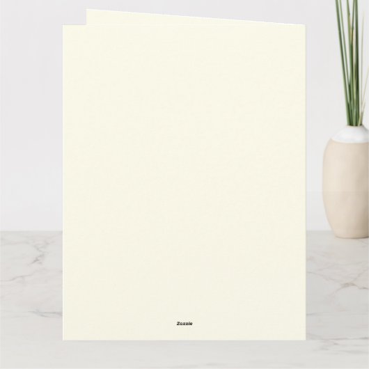 Minimalist Christmas Tree Happy Holidays Folded Ca カード (裏面)