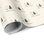 Minimalist Christmas Trees Wrapping Paper ラッピングペーパー (ロールコーナー)