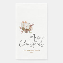 Minimalist Christmas with Cotton Bouquet